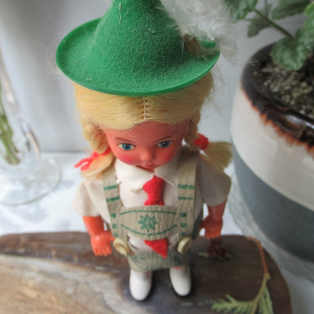 Celluloid Small Collectible Doll in a National Bavarian Costume - Picture 7 of 16